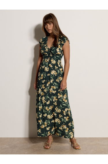 Jasmine Floral Wrap Maxi Dress