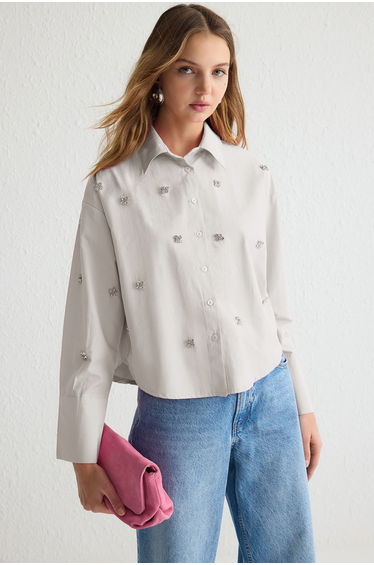Stone Stone Accessories Detailed Woven Shirt