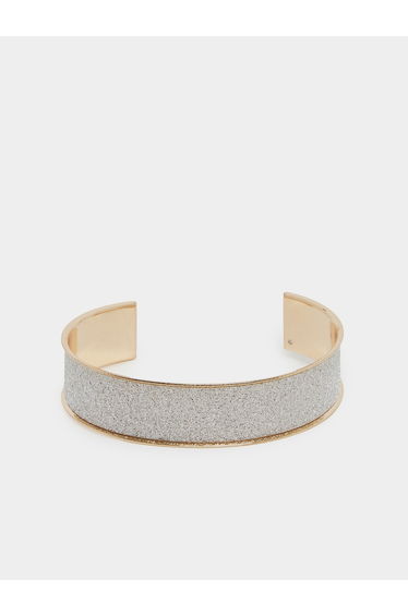 Multi Embellished Open Cuff Bracelet