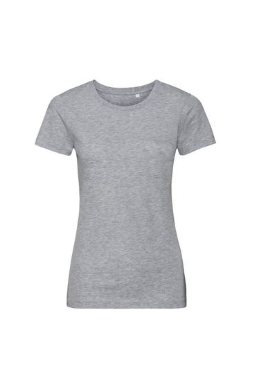 Russell Womens/Ladies Organic Short-Sleeved T-Shirt - Light Oxford Grey