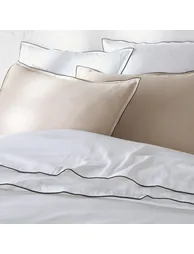 Victor Plain 100% Washed Cotton Satin 300 Thread Count Pillowcase - 5