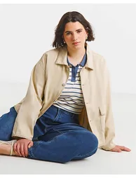 Neutral Stitch Detail Utility Jacket - 4