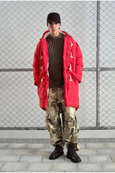 GIESTO Thick Hooded Long Puffe Coat with Pockets