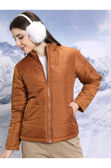 Quilted High Neck Padded Jacket