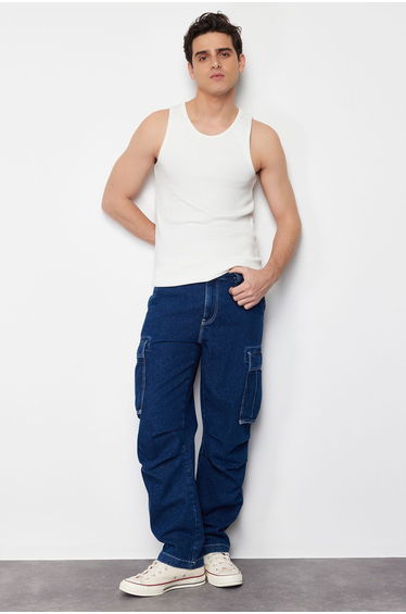 White Men's Slim/Slim Cut Corded Basic Sleeveless T-Shirt/Singlet