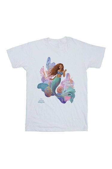 The Little Mermaid Girls Voice Cotton T-Shirt - White