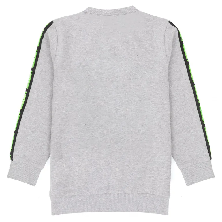 Minecraft Childrens/Kids Sequin Flip Sweatshirt - Grey - 2