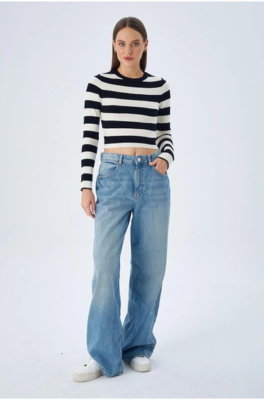 Mixray Striped Knit Sweater