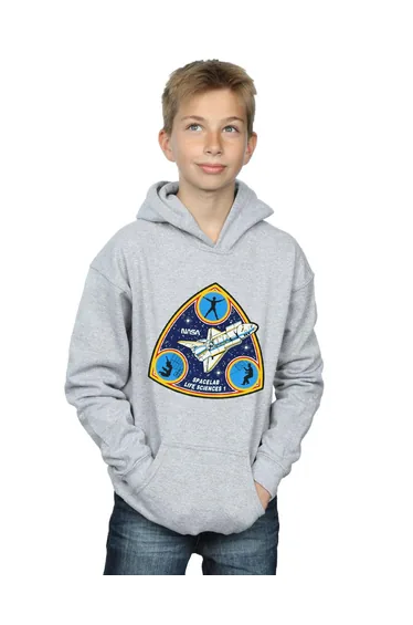 NASA Boys Classic Spacelab Life Science Hoodie - Sports Grey