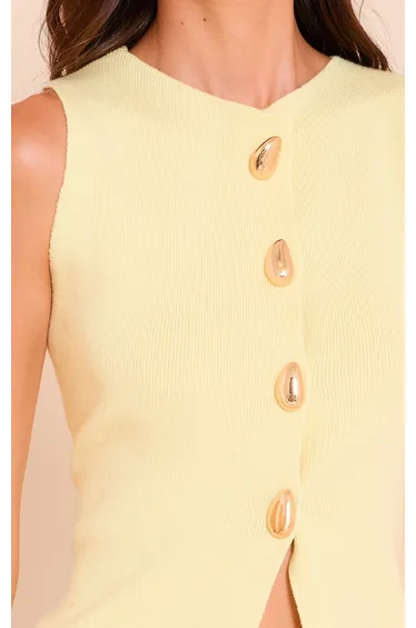 صدرية بريتي ليتل ثينق باللون الأصفر