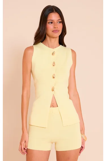 صدرية بريتي ليتل ثينق باللون الأصفر