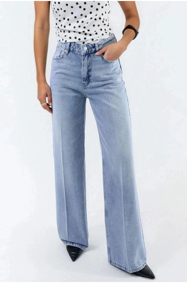 Wide Leg Raw Denim Jeans
