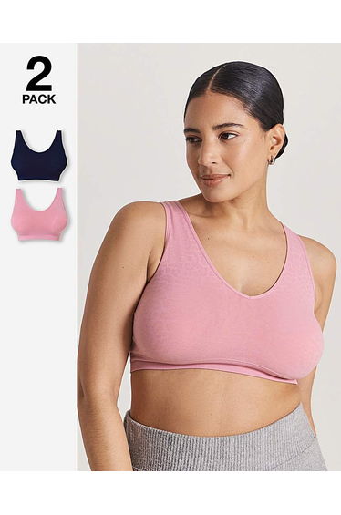2 Pack Padded Comfort Tops