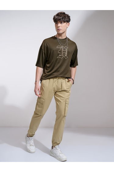 Mid Rise Slim Fit Joggers Trousers
