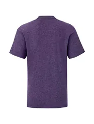 Fruit of the Loom Childrens/Kids Iconic Heather T-Shirt - Purple - 1