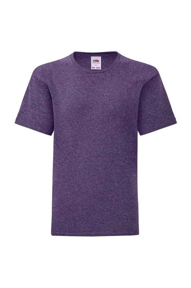 Fruit of the Loom Childrens/Kids Iconic Heather T-Shirt - Purple