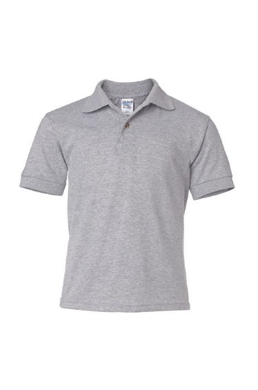 Gildan DryBlend Childrens Unisex Jersey Polo Shirt (Pack Of 2) - Sport Grey