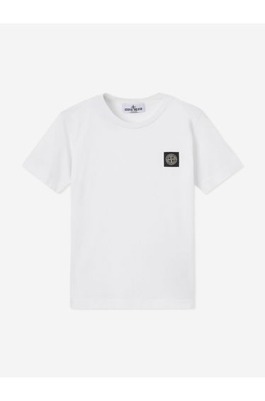 Stone Island Boys 30/1 Cotton Jersey T-Shirt in White