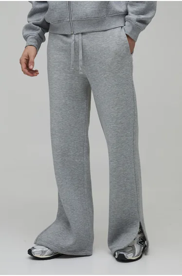 بنطلون رياضة بوهو مان رمادي بوت كت