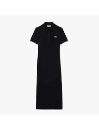 green emerald velvet dress Lacoste