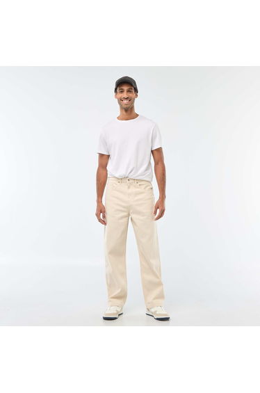 Straight Leg / Regular Fit 5-Pocket Jeans WHITE
