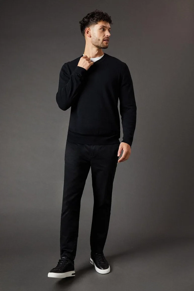 Cotton Rich V Neck Jumper