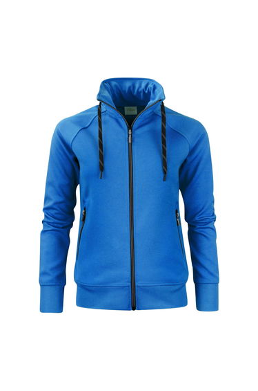 Printer Womens/Ladies Jog Sweat Jacket - Ocean Blue