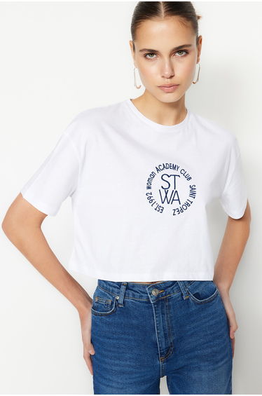 T-Shirt - White - Regular fit