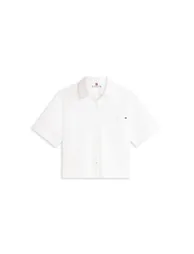 قميص بوبلين مخطط - أبيض - 3