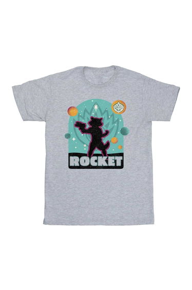 Guardians Of The Galaxy Volume 3 Boys Rocket Raccoon Badge T-Shirt