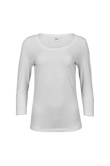 Tee Jays Womens/Ladies 3/4 Sleeve T-Shirt - White