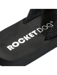 Women's Rocket Dog Adios Flip Flops in Black - 5