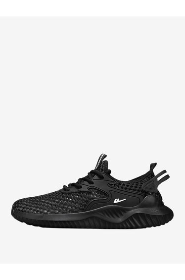 Men Textured Lace Up Sports Sneakers