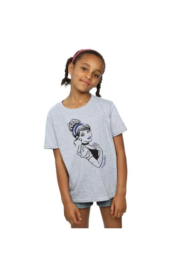 تيشيرت ديزني برينسيس رمادي