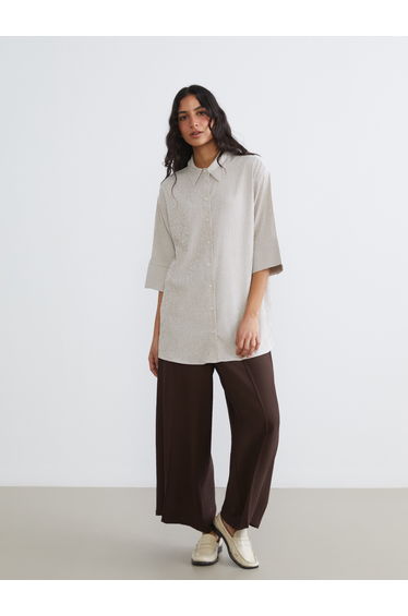 Striped Women's Shirt Tunic