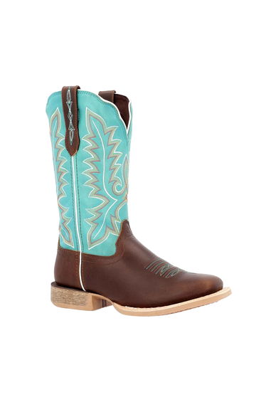 Durango Womens/Ladies Lady Rebel Pro Full Grain Leather Western Boots - Bay Brown/Arctic Blue