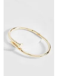 Screw Bangle Bracelet - gold