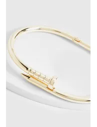 Screw Bangle Bracelet - gold - 1