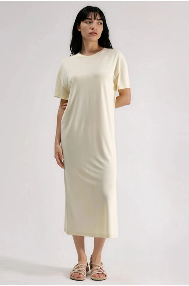 BUSEM Loose Fit Midi Dress with Slit