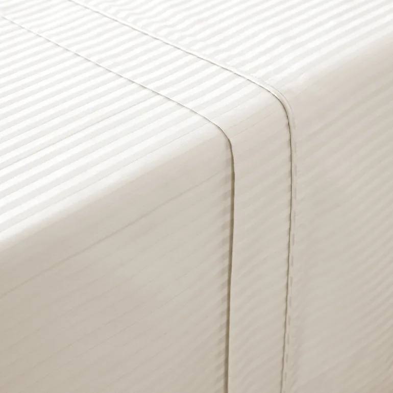 شرشف سرير قطن ساتين مخطط - 2