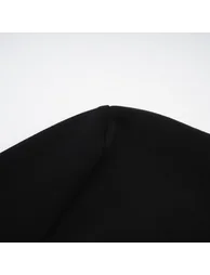فستان بأكمام طويلة مزين بأحجار - أسود - 13