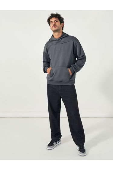 Premium Boxy Scuba Hoodie with Back Embossing
