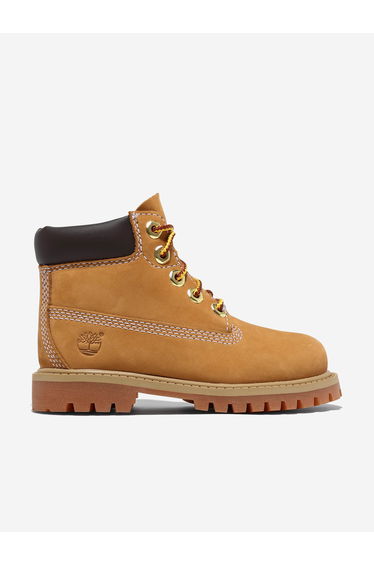 Timberland Kids 6 inch Lace-Up Waterproof Boots in Beige