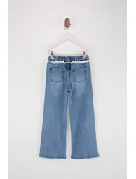 Blue Girl's Denim Trousers - 3
