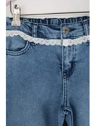 Blue Girl's Denim Trousers - 2