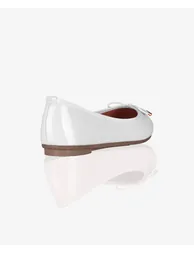 Bow Toe Patent Ballerina Pumps - 2