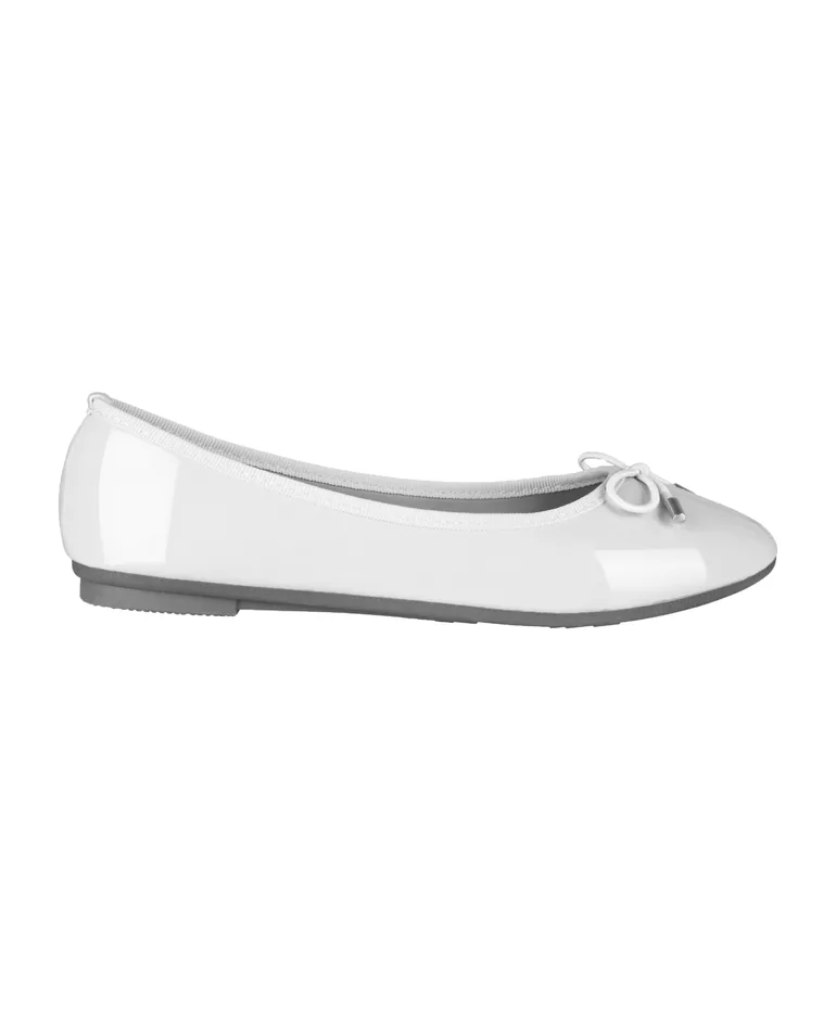 Bow Toe Patent Ballerina Pumps