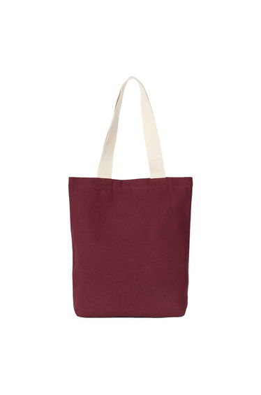 Kimood Recycled Flat Base Tote Bag - Rosewood/Ecume