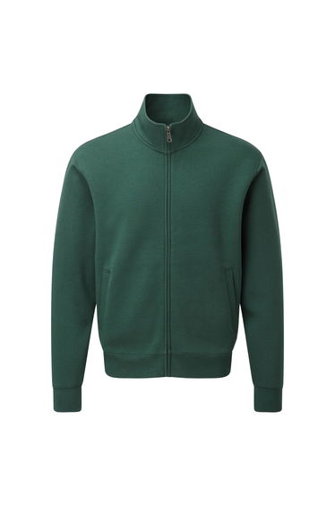 Russell Mens Authentic Full Zip Jacket - Bottle Green