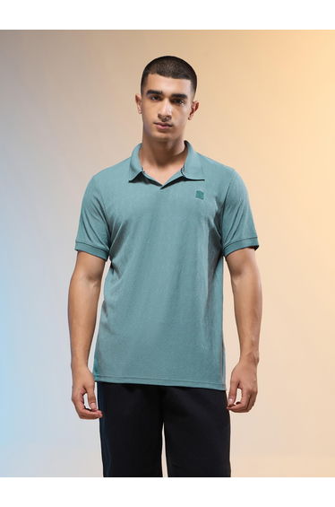 Men Jacquard Slim Fit Polo